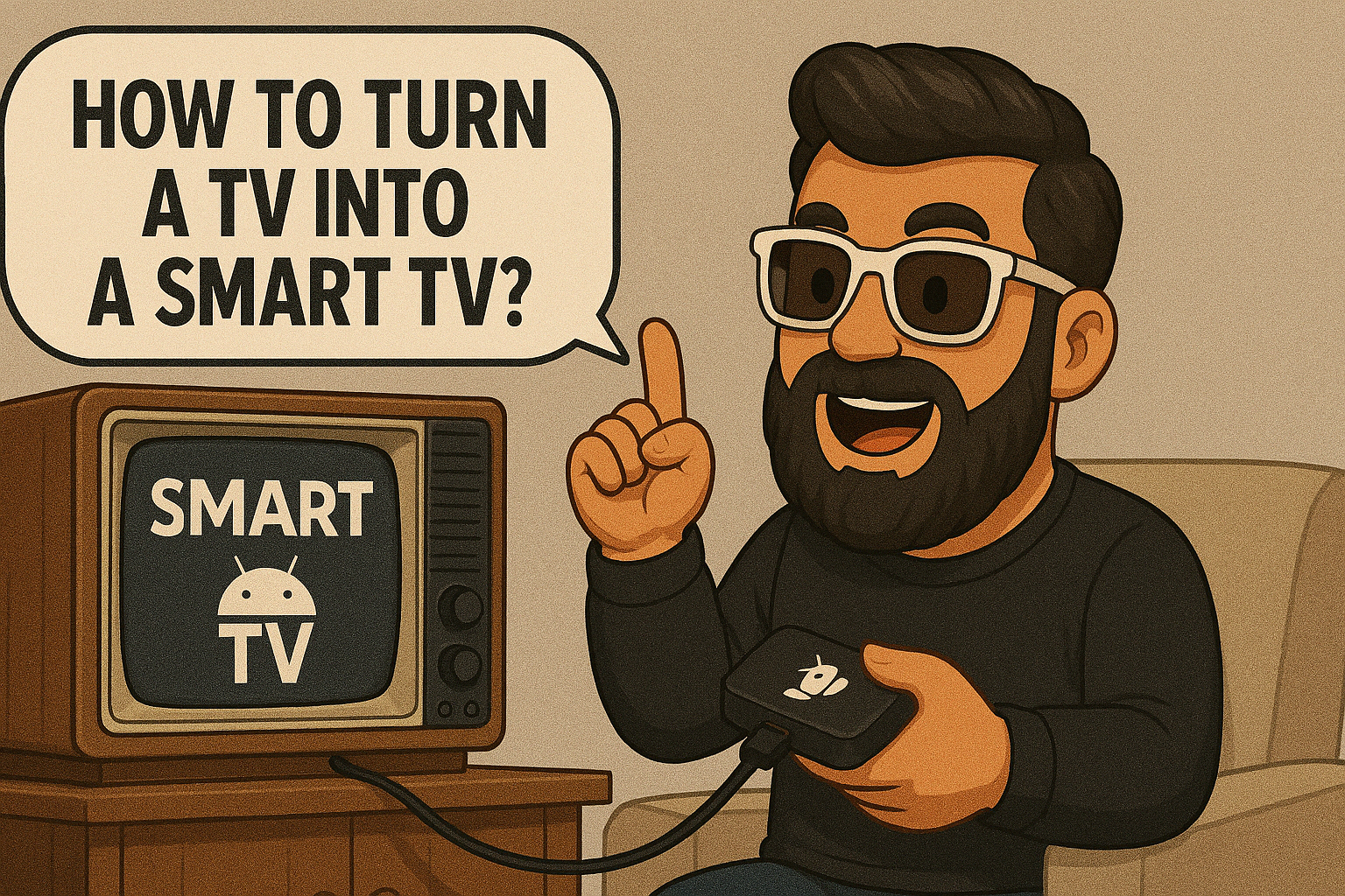 روش تبدیل تلویزیون معمولی به هوشمند