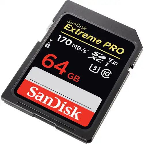 کارت حافظه SD سن دیسک 64GB Extreme PRO