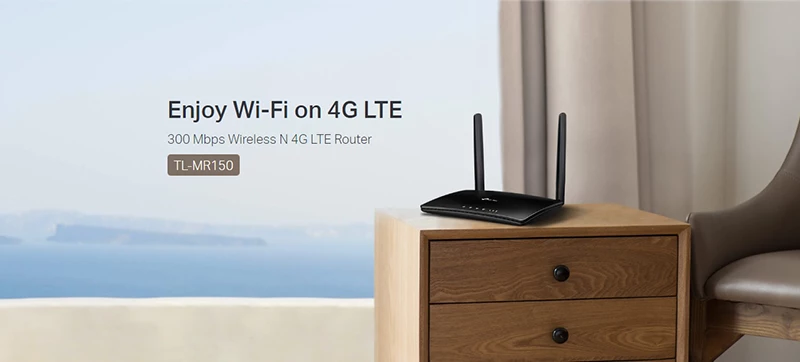 مودم روتر 4G LTE بی سیم N300 تی پی لینک مدل TL-MR150