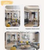 دوربین بیبی کم وایفای دو لنزه ic2 زوم 5X اپتیکال