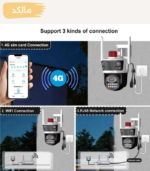 دوربین مینی اسپید دام سیمکارتی سه لنز Secueye P60