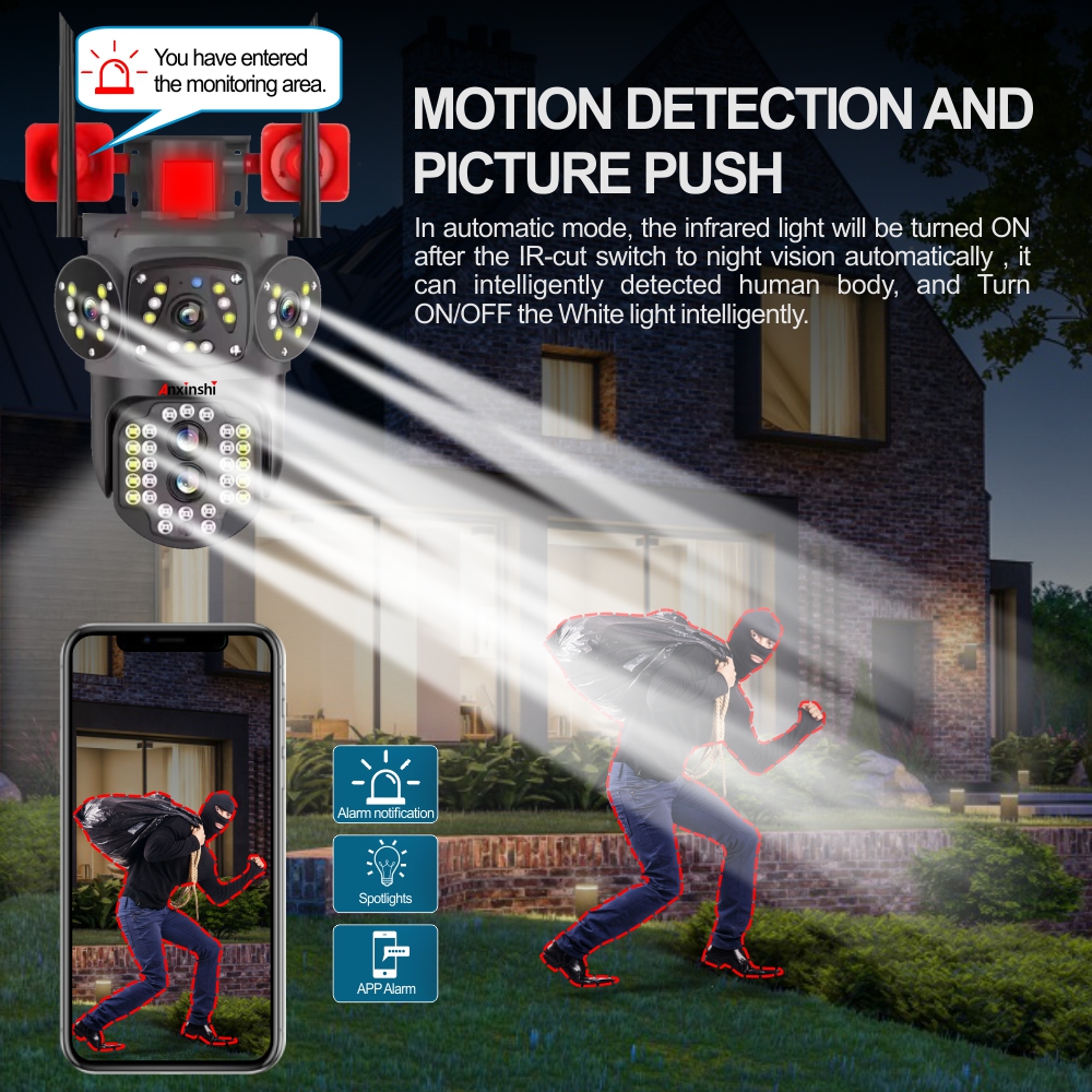 دوربین سیم کارتی سه لنز زوم اپتیکال آژیر دار UCAM L89 