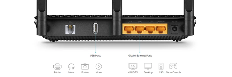 مودم روتر VDSLADSL بی سیم AC2100 تی پی لینک مدل Archer VR600