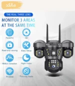 دوربین مداربسته سیم کارتی سه لنز V380PRO-X77 - Image 2