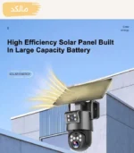 دوربین خورشیدی  8MP 10X Zoom - 4G UBOX-T500 - Image 2