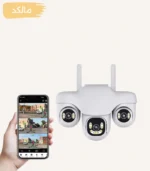دوربین سیم کارتی چرخشی سه لنز V380PRO-U3 - Image 2