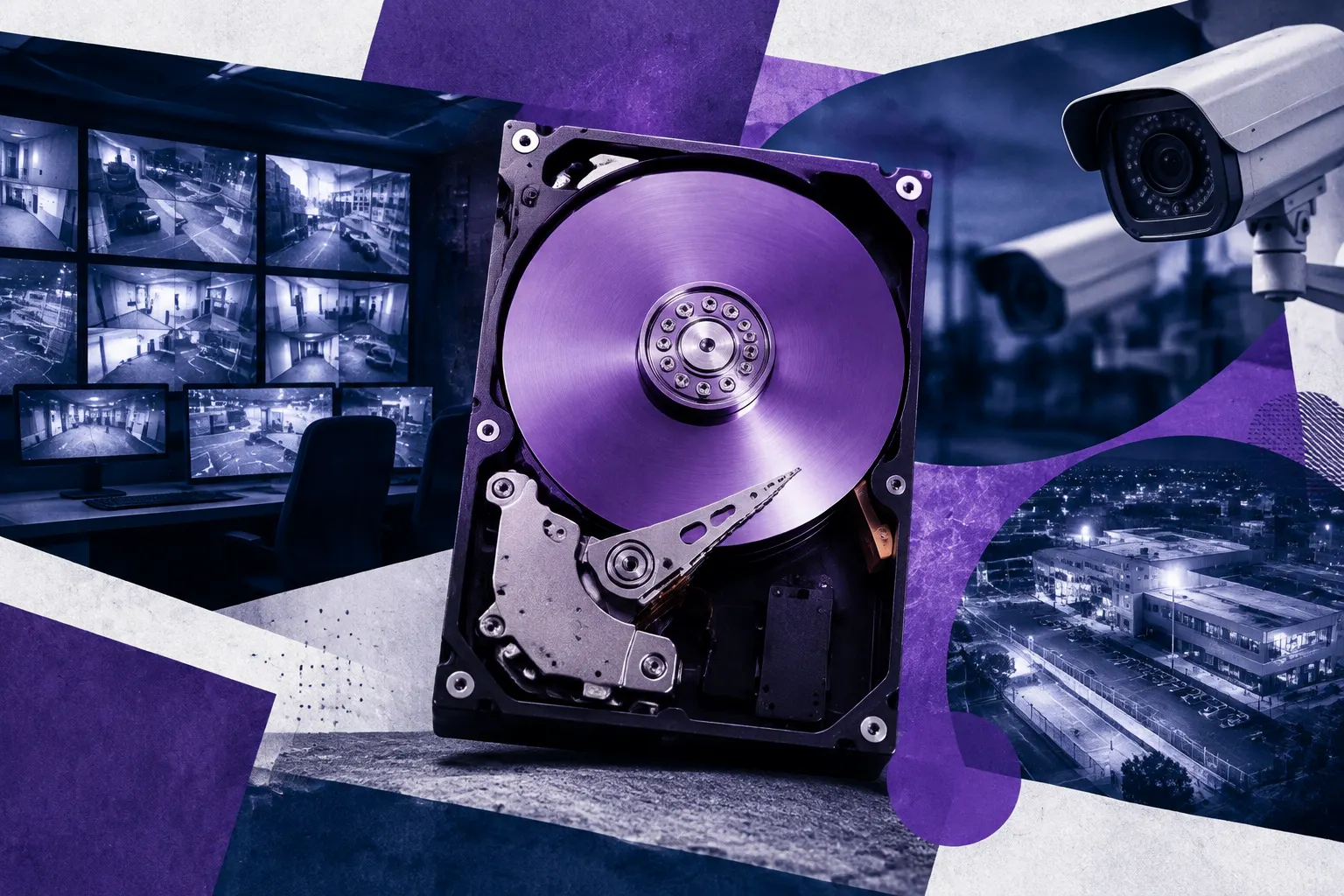 هارد بنفش WD Purple مخصوص سیستم‌های نظارتی و دوربین مداربسته
